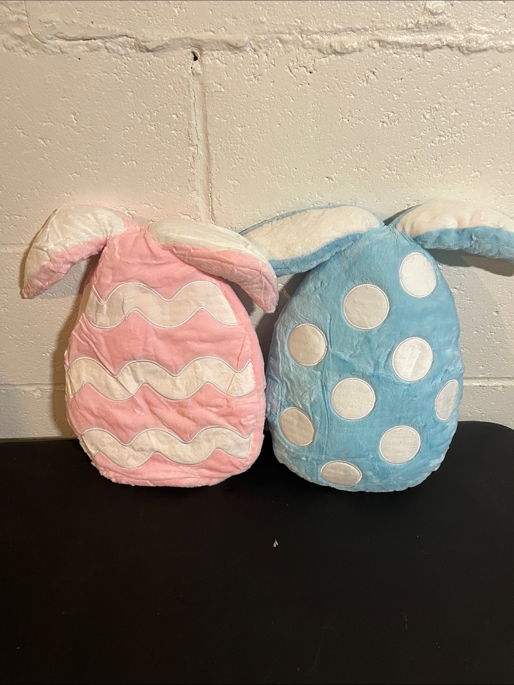 Bunny Chorus Easter Egg Pillow with Poseable Ears- Choose Color